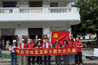 黨旗紅映石龍村 共繪“百千萬(wàn)工程”新圖景